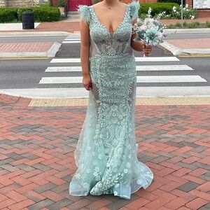 Ellie Wilde Lace Prom Dress